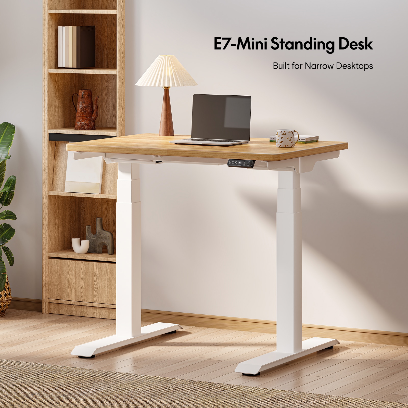 FlexiSpot Small Standing Desk | E7 Mini Sit Stand Desk for Closet